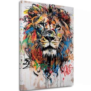 Obrázek GRAFFITI LION | Italské plátno obraz