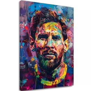 Obrázek MESSI VIBES na plátně | Malovaná struktura obraz