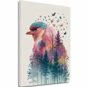 Obraz na plátně Lesní sova - Mystická dekorace obraz