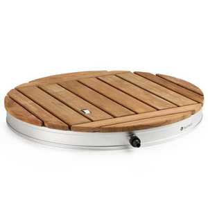Blumfeldt Sumatra Teak Round, zahradní sprcha, hliník, týkové dřevo, rukojeť obraz