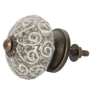 Keramická úchytka v mramorovém designu - Ø 4 cm 64162 obraz