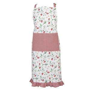 Kuchyňská zástěra s kostkovaným kanýrem Wild Strawberries - 70*85 cm WIS41 obraz