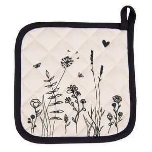Béžová chňapka - podložka s květinami Flora And Fauna - 20*20 cm FAF45 obraz