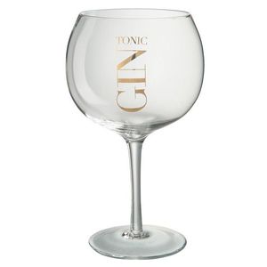 Sklenička se zlatým nápisem Gin Tonic - Ø12*22cm/880ml 14042 obraz