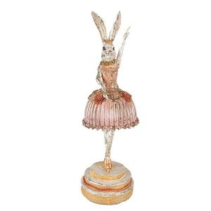Dekorace socha zaječí dáma jako baletka - 11*11*35 cm 6PR3884 obraz