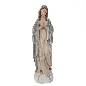 Modro-béžová dekorace soška panenky Marie - 11*8*35 cm 6PR3894 obraz