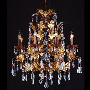 Barevný křišťálový lustr Avery - Ø 75x90/150 cm E14/max 8x40w 5LL-CR12 obraz