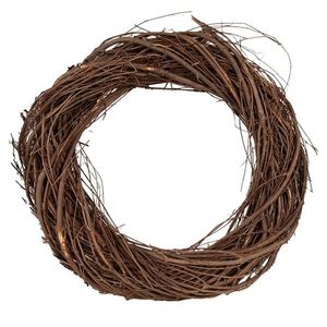 Přírodní hnědý proutěný věnec Woodly S - Ø 30*5 cm 6RO0602S obraz