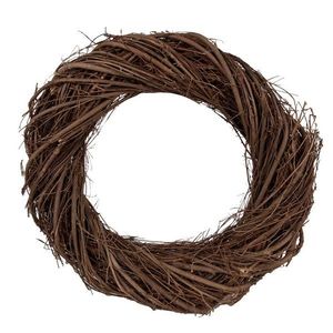Přírodní hnědý proutěný věnec Woodly L - Ø 40*7 cm 6RO0602L obraz