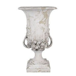 Béžový antik dekorační květináč Hillene - Ø 30*46 cm 6PR5057 obraz
