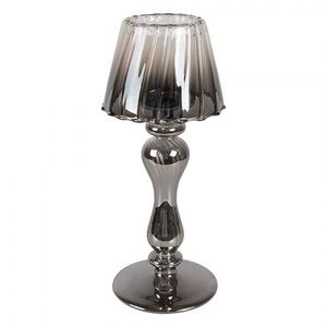 Granitový skleněný svícen ve tvaru lampičky na čajovku - 9*22 cm 6GL4654 obraz