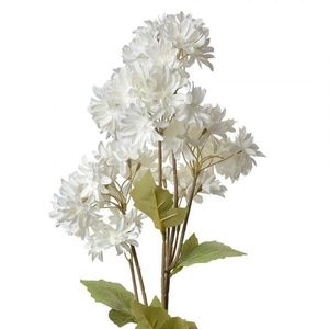 Dekorace umělá květina s bílými květy - 17*9*72 cm 5PL0125W obraz