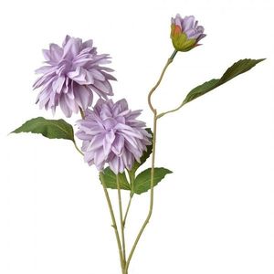Fialová umělá dekorace květina jiřina - 17*10*70 cm 5PL0130PA obraz