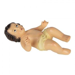 Dekorace figurka malý ležící Ježíšek Jesus S - 11*8*20 cm 6PR5286 obraz