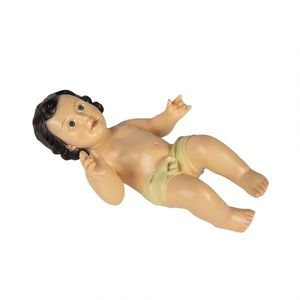 Dekorace figurka malý ležící Ježíšek Jesus M - 17*12*30 cm 6PR5284 obraz