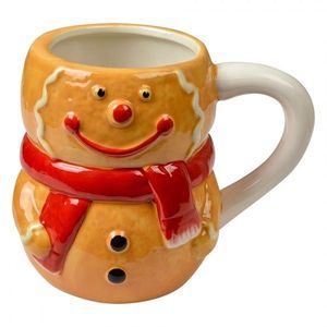 Keramický hrnek perníček Gingerbread - 14*9*12 cm / 525 ml 6CEMU0191 obraz