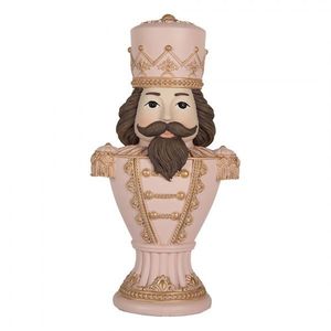 Růžová dekorace busta Louskáček Nutcracker - 16*10*30 cm 6PR5366 obraz