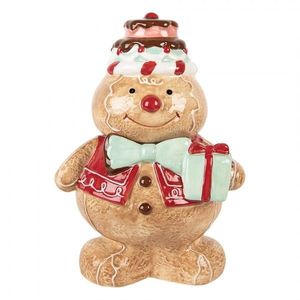 Keramická dóza perníček Gingerbread Man - 17*14*24 cm 6CE2214 obraz