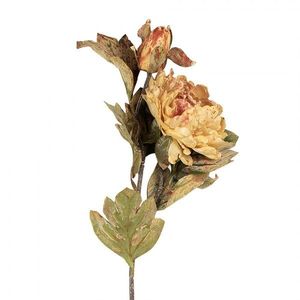 Dekorace růžová umělá květina pivoňka - 12*10*77 cm 5PL0194P obraz