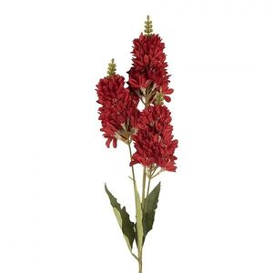 Dekorace umělá květina s vínovým květem - 10*7*74 cm 5PL0190R obraz
