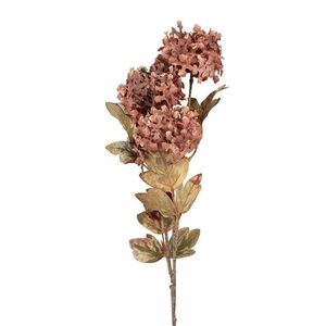 Dekorace růžová umělá květina hortenzie - 10*8*76 cm 5PL0193P obraz
