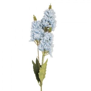 Dekorace umělá květina s modrým květem - 10*7*74 cm 5PL0190BL obraz