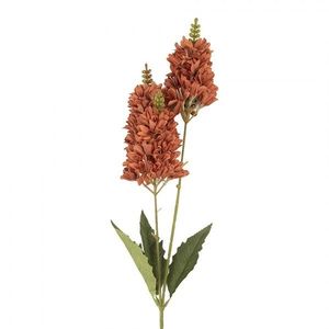 Dekorace umělá květina s rezavým květem - 10*7*74 cm 5PL0190BU obraz