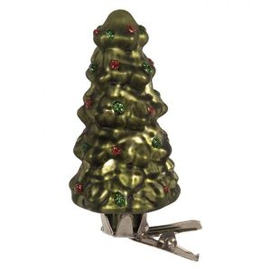 Vánoční skleněná ozdoba stromek na klipu - Ø 4-9 cm 6GL5318 obraz