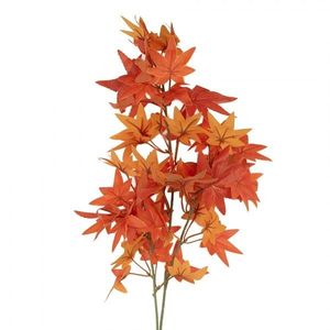 Dekorace umělá větvička s oranžovými listy - 12*10*90 cm 5PL0197O obraz