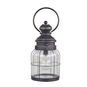 Francouzská stájová lucerna se žárovkou a časovačem French Stable - Ø 16, 5*36 cm 25052725 obraz