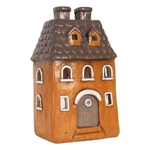 Cihlový domek svícen na čajovou svíčku Homely - 23*17*37 cm 6MG0126 obraz