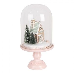Perníková chaloupka v poklopu na podstavci Ginger Led - Ø 17*30 cm / 2*AAA 6GL5191 obraz