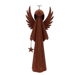 Rezavý antik plechový anděl s hvězdičkou Angel Rusty - 20*11*50 cm 832134 obraz
