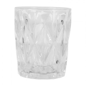 Transparentní sklenička na vodu Diamond - Ø 8*10 cm / 250 ml 6GL5205 obraz