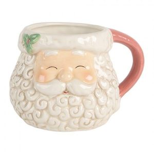 Keramický hrnek Santa Claus s růžovým ouškem - 16*11*10 cm / 550 ml 6CEMU0201P obraz