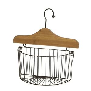 Závěsný nástěnný úložný koš s ramínkem - 34*13*35 cm 15027000 obraz