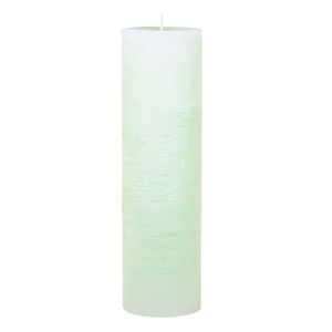 Zelená válcová svíčka Macon Rustic green - Ø 10*35 cm / 210 hodin 71049622 obraz