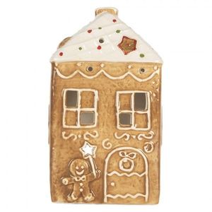 Perníková chaloupka na čajovou svíčku Gingerbread Cott - 9*7*16 cm 6CE2334 obraz