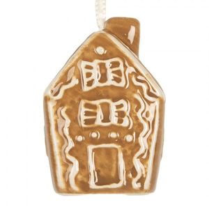 Závěsná ozdoba perníková chaloupka Gingerbread Cott - 4*4*6 cm 6CE2357 obraz