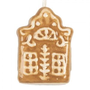 Závěsná ozdoba perníková chaloupka Gingerbread Cott - 4*4*5 cm 6CE2358 obraz