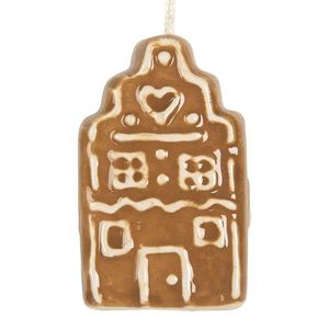 Závěsná ozdoba perníková chaloupka Gingerbread Cott - 4*4*6 cm 6CE2356 obraz