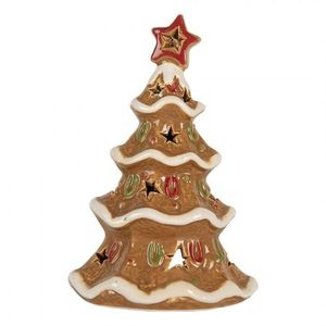 Perníkový stromek na čajovou svíčku Gingerbread Cott - 11*8*17 cm 6CE2362 obraz