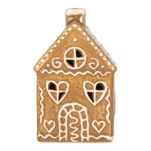 Hnědá perníková LED chaloupka Gingerbread Cott - 7*6*12 cm 6CE2332 obraz