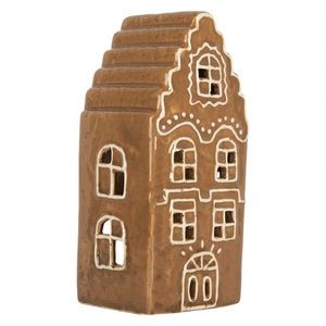 Perníková chaloupka na čajovou svíčku Gingerbread Cott - 8*7*16 cm 6CE2341 obraz