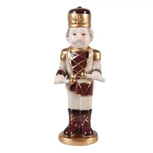 Béžová keramická dekorace Louskáček ChrisMs - 8*8*25 cm 6CE2258 obraz