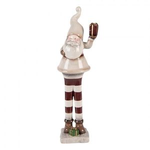 Béžová keramická dekorace Santa Claus ChrisMs - 9*8*30 cm 6CE2252 obraz