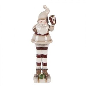 Béžová keramická dekorace Santa Claus ChrisMs - 8*7*23 cm 6CE2251 obraz