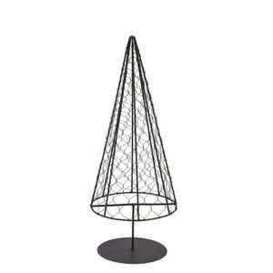 Černý antik kovový drátěný vánoční stromek Tree M - Ø 14*34 cm 920662 obraz