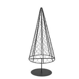 Černý antik kovový drátěný vánoční stromek Tree L - Ø 18*47 cm 920660 obraz