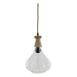 Závěsné skleněné světlo Mirabelle - Ø 21*31 cm 71143800 obraz